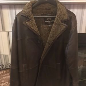 Men’s Mid-length Leather Coat